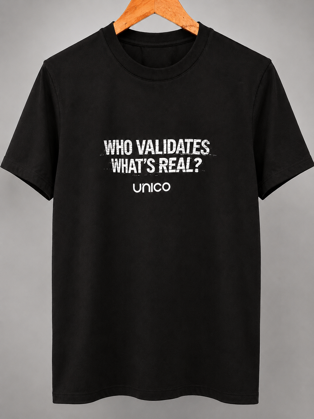 Who validates what's real? — frente
